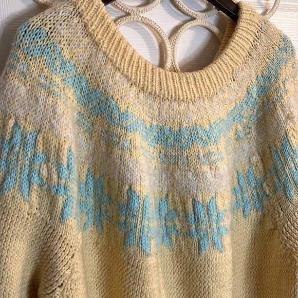 ❤️ Handmade Fair Isle style sweater oversized - Picture 4 of 9